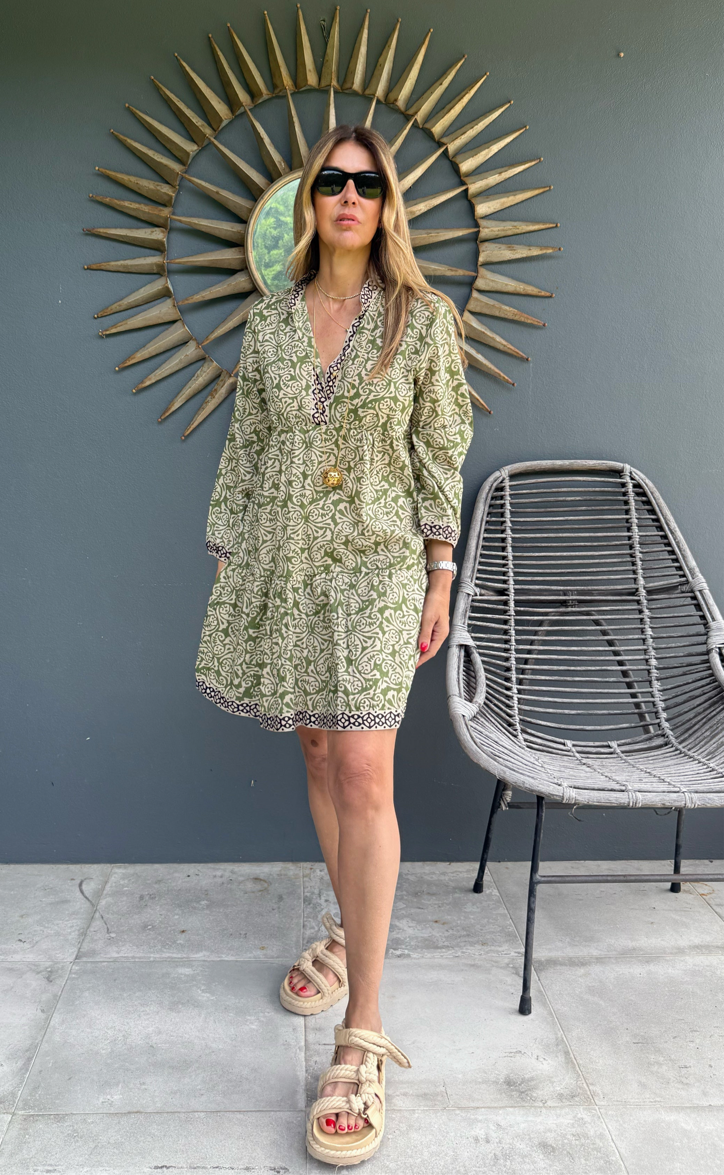 Vestido curto boho
