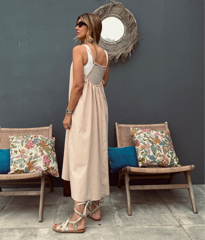Vestido rede navy