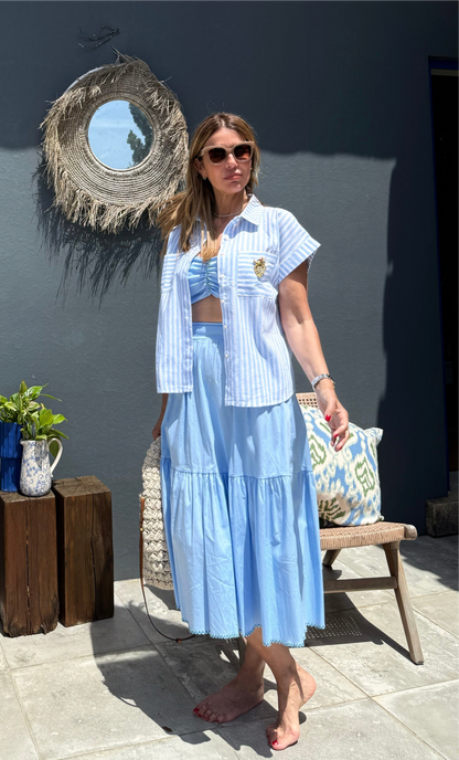 Set saia e crop top
